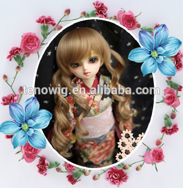 NEW and HOT very beautiful and cute synthetic bjd doll wig