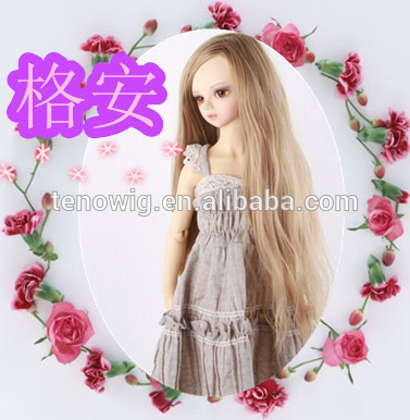  Wholesale cheap professional top quality Qingdao port synthetic bjd doll wig