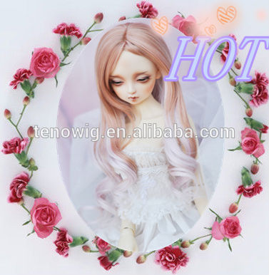 NEW !NEW!very popular two tone Qingdao port synthetic bjd doll wig