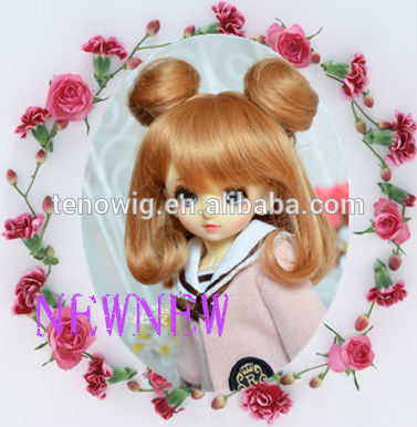 2014 new arrival professional design popular made in China synthetic bjd doll wig