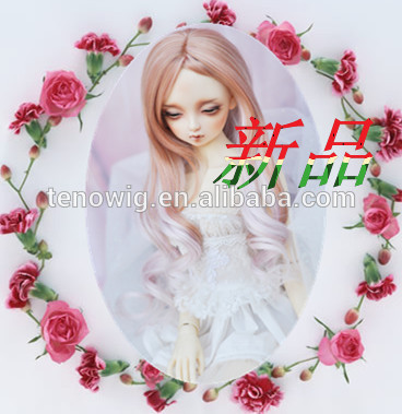 High quality popular fashion beauty good quality synthetic bjd doll wigs