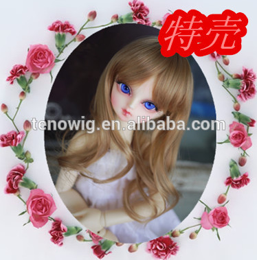 Wholesale ! cheap black doll hair wigs for doll