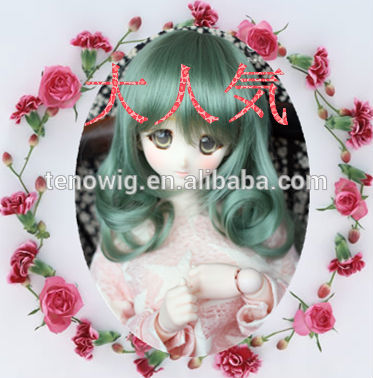 2015 very beautiful and fashion curly bjd doll wigs