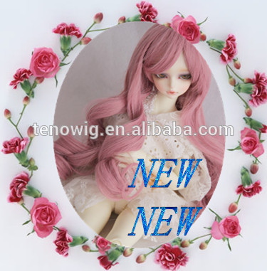 2015 hot selling girls purple Synthetic bjd Doll Wig