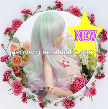 New Arrival Cheap Top Quality Super Cute Synthetic bjd Doll Wig