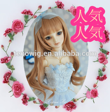 Hot sale high quality synthetic bjd doll wig