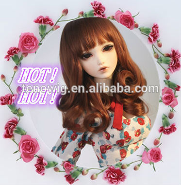 HOT!HOT!princess curly bjd doll hair wig