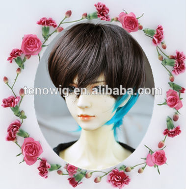 2015 NEW arrival two tone short boy doll hair wig