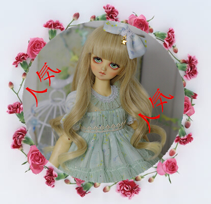 small bjd doll wig