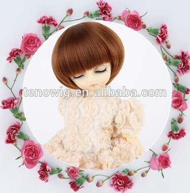 Wholesale cheap cuted synthetic bjd doll wigs