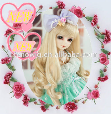 Unique japan very lovely and beautiful made in China synthetic bjd doll wig wholesale