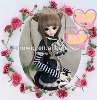 Qingdao port new product top quality made in China synthetic bjd doll wig wholesale