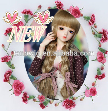 High quality popular cheap synthetic bjd doll wig