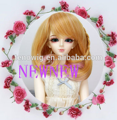 2015 new arrival Qingdao port synthetic bjd doll wig