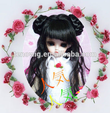 NEW! NEW! popular and cute synthetic bjd doll wig wholesale