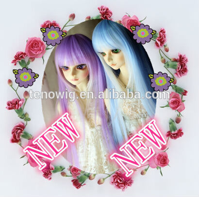 Hot selling fashion synthetic japanese girl doll wig