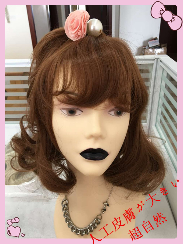 wholesale curl woman cheap hair bun synthetic hair wig