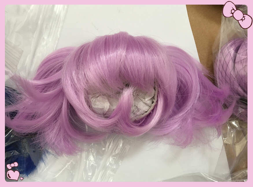 BJD Doll Synthetic Hair Custom Cosplay Doll Wig Wholesale